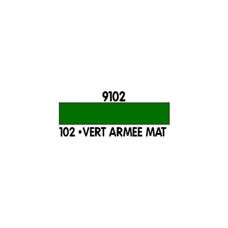 VERT ARMEE MAT code couleur n&deg;102