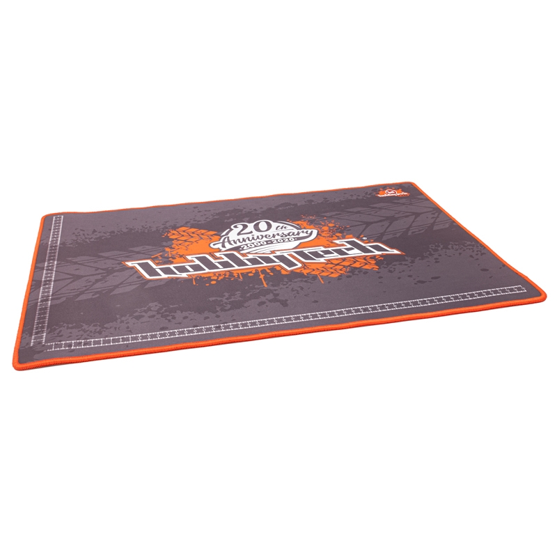 HOBBYTECH TAPIS DE STAND SILICONE 4MM TAILLE 60X40CM GRIS/ORANGE
