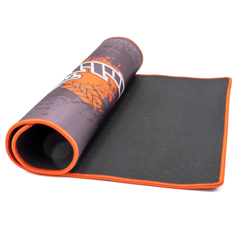 HOBBYTECH TAPIS DE STAND SILICONE 4MM TAILLE 60X40CM GRIS/ORANGE