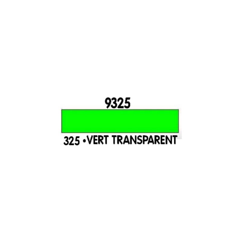 VERT TRANSPARENT code couleur n&deg;325