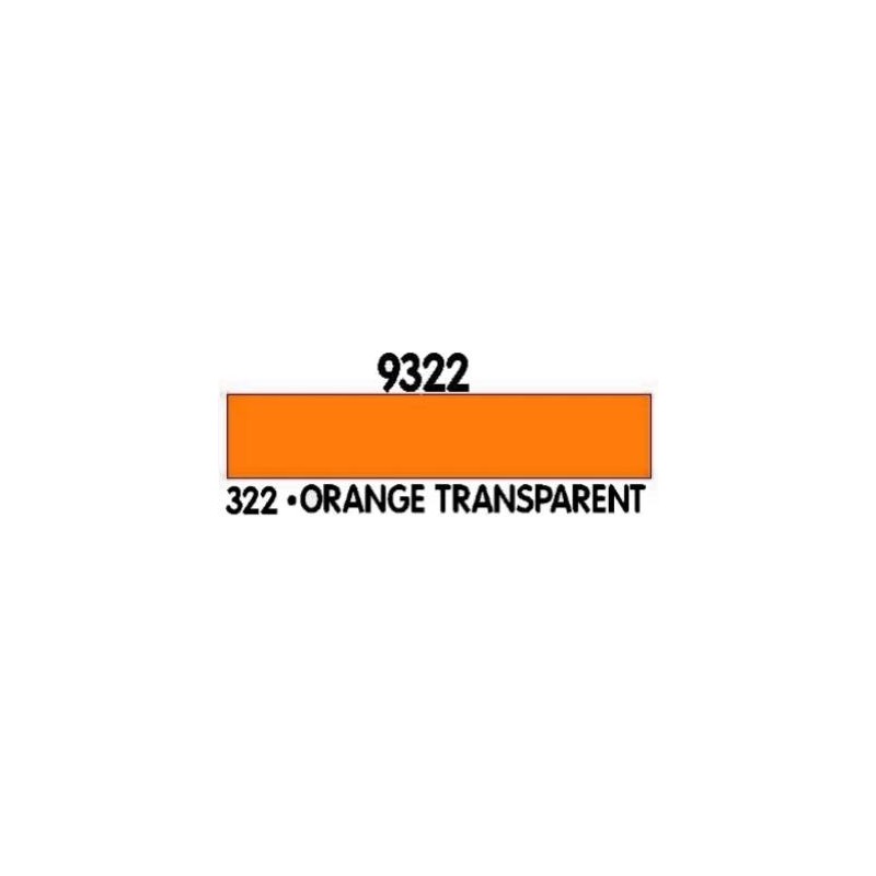 ORANGE TRANSPARENT code couleur n&deg;322
