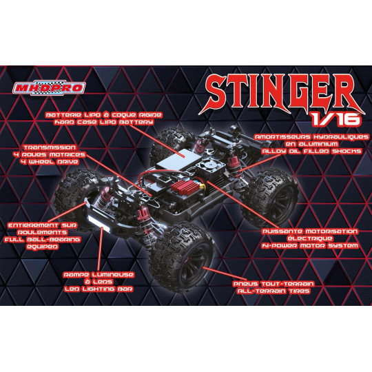 MINI MHD STINGER Monster BL 4WD 1/16