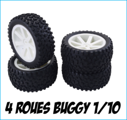 Roue buggy RC 1/10 Tout-terrain